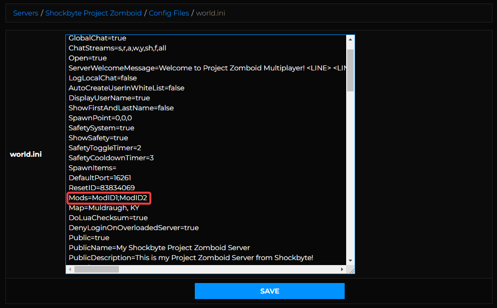 How to Add Mods to Your Project Zomboid Server Knowledgebase Shockbyte