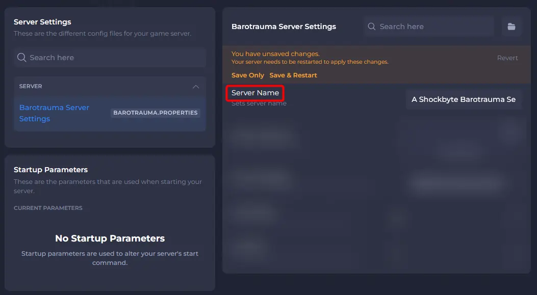 Barotrauma config setting server name