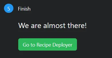 Click go to recipe developer