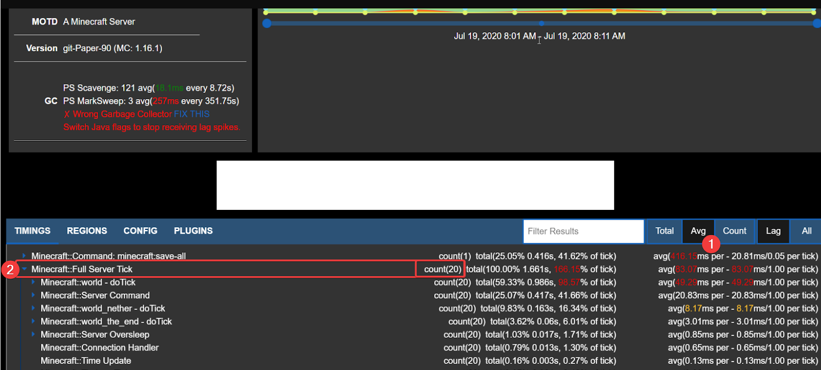 tick lag in a single player world - Java Edition Support