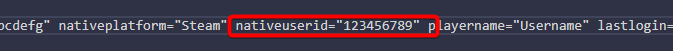 Native User ID for 7 Days to Die
