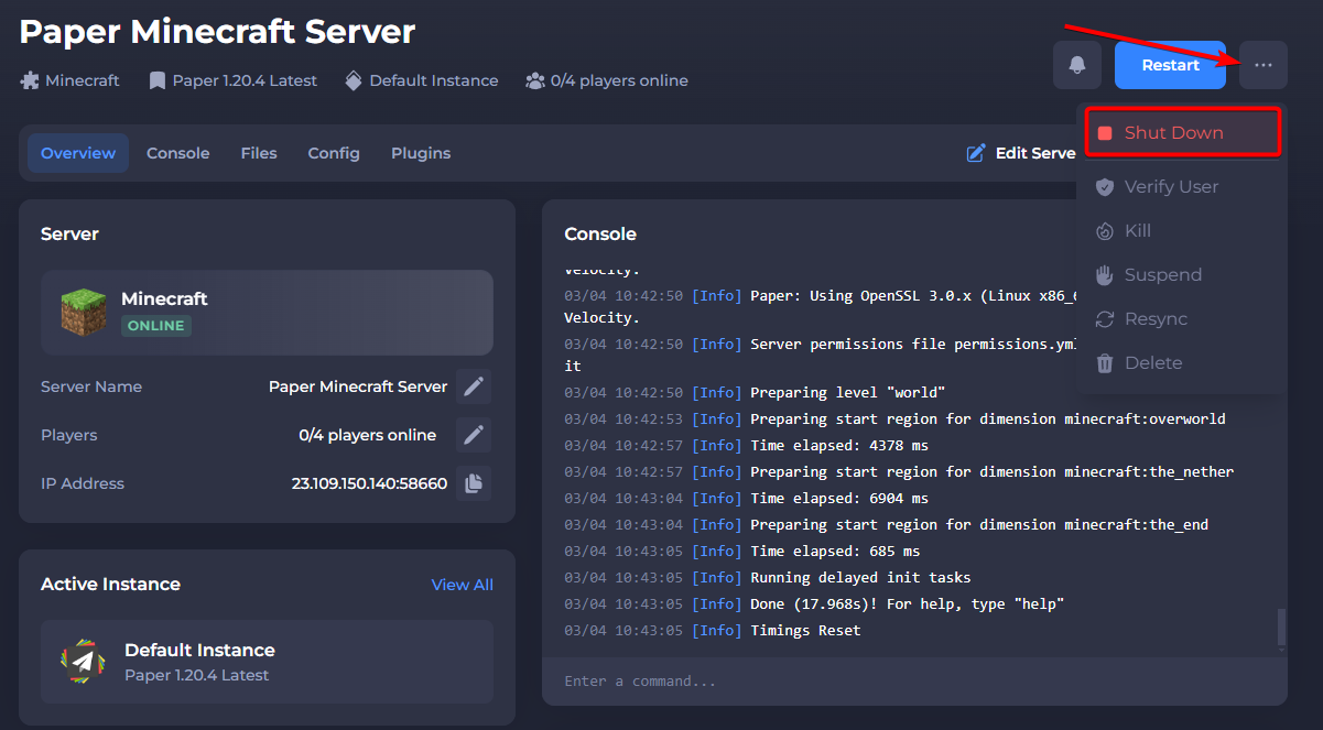 Customize Your Server MOTD - Shockbyte